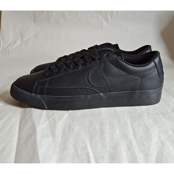 Rare Nike Blazer Low Top Black Leather Skate SB Shoe Men's Size 9 2017 SAMPLE - Picture 5 of 10